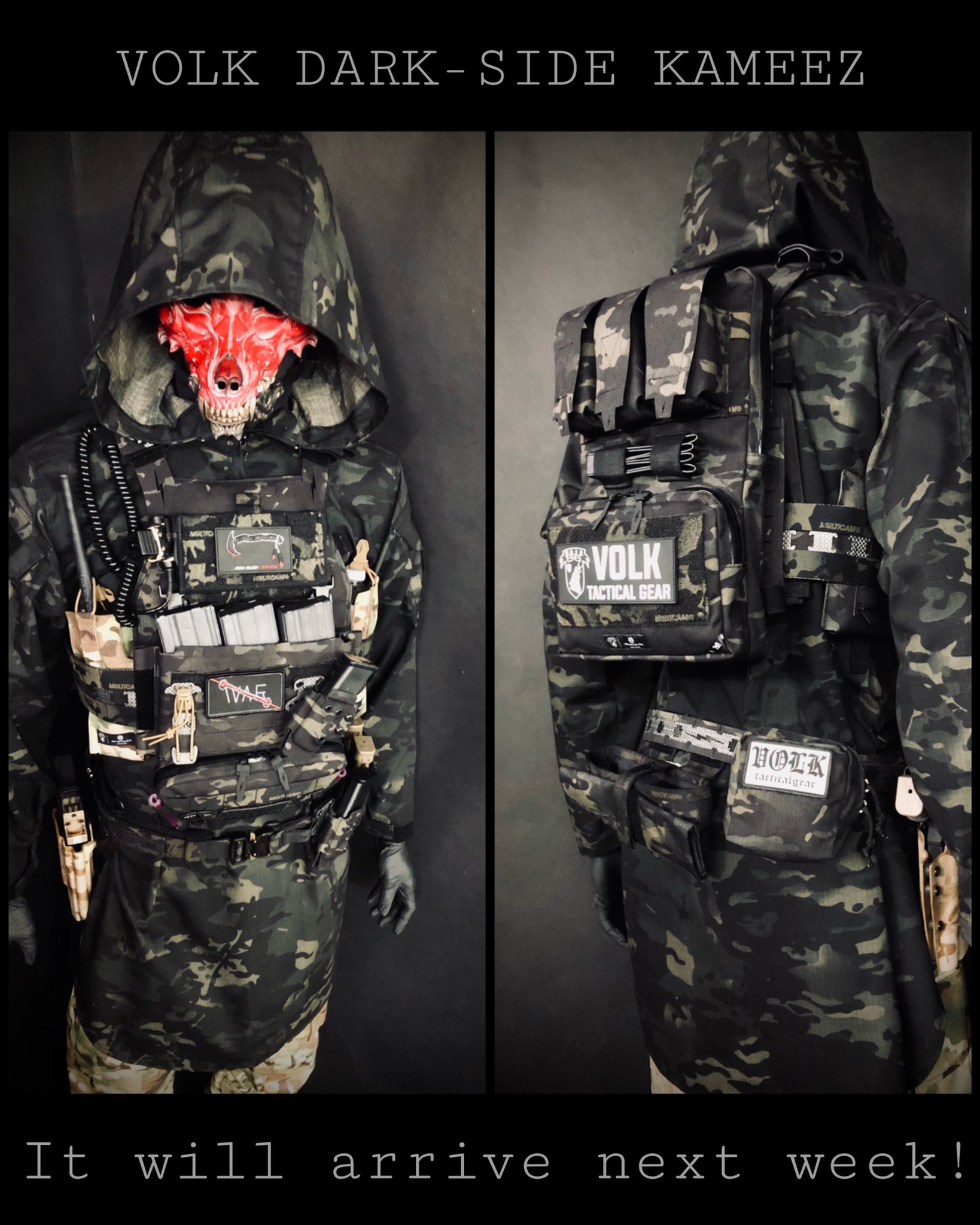 VTG Kz Aka on Twitter: 直売正規 volk KAMEEZ DARK-SIDE gear tactical 個人装備