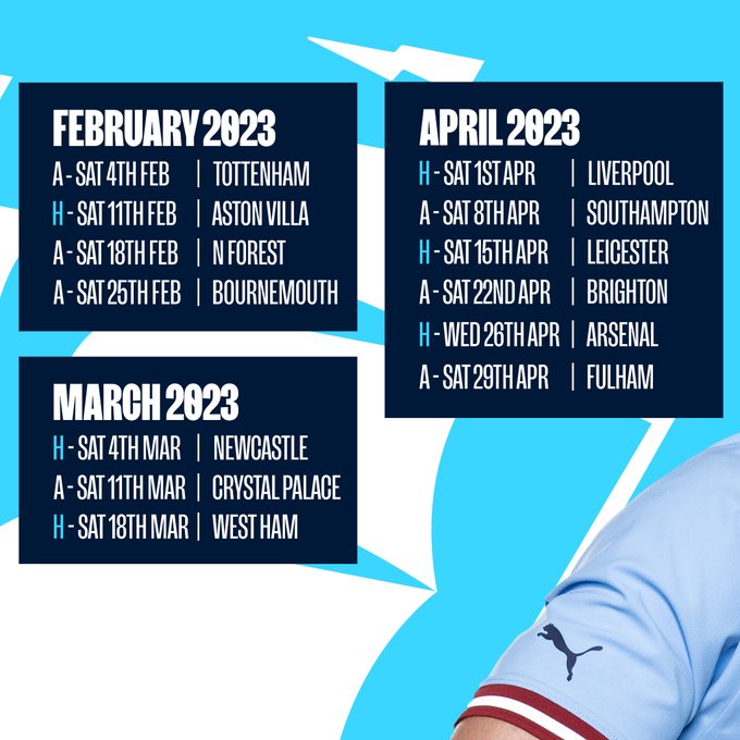 ManCityFra's tweet photo. @premierleague Toutes les dates 👇 https://t.co/RkfLqz60l1