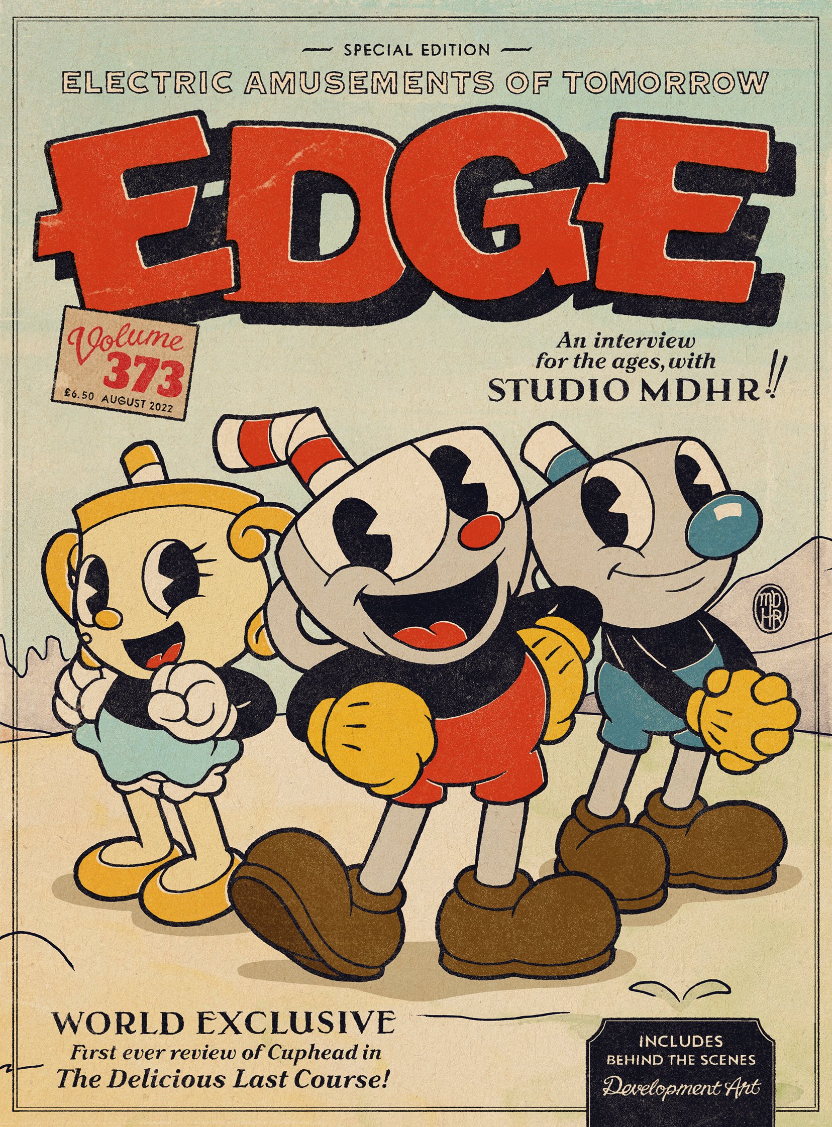 【海外限定／レア】CUPHEAD アートブック セル画 シグネチャーエディション 海外限定／レア】CUPHEAD アートブック セル画 シグネチャー