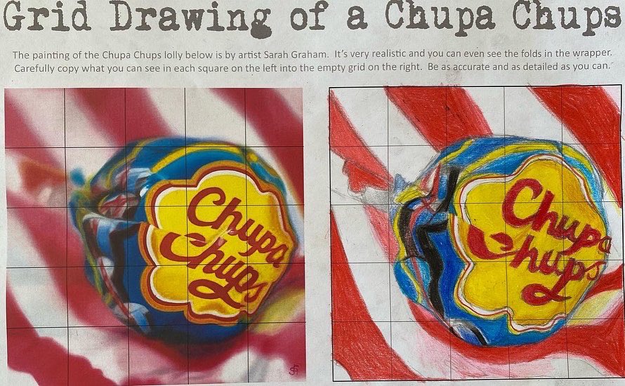 MissMoustafa's tweet photo. Incredible @sarahgraham_art inspired still life studies by the new S3’s we are so impressed with their skills 🤩🍭🍬 https://t.co/GxIXRVZrk0