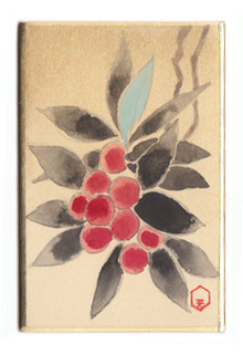 日本の誕生花 ６月１６日の誕生花 山桃の実 やまもものみ 花言葉 豊かな実り 温かい山地に多く 年輪を越えた物は 高さ２０mにもなります しかもそういう大木は横幅も広がって 遠目からも鮮やかに繁るその姿の美しさが 古の歌人の心を打って