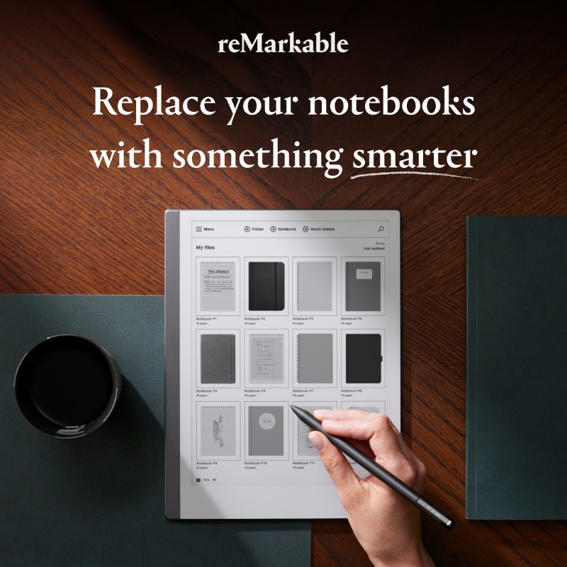 remarkablepaper's tweet photo. Your next notebook is the last one you'll ever need.