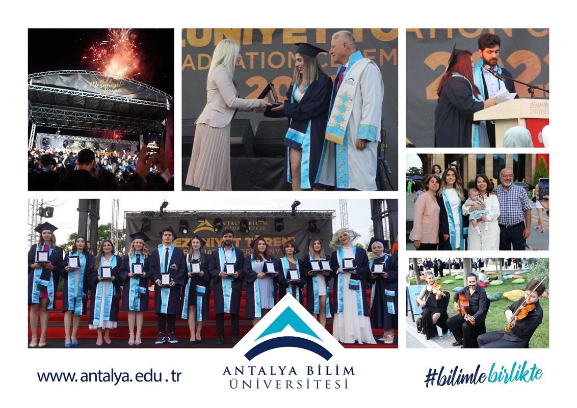 2021-2022 Eğitim Öğretim Yılı Mezuniyet Törenlerimiz ile sona erdi. Katılımları için Sn. Valimiz ve il protokolüne teşekkür eder, sevgili mezunlarımıza gelecek yaşamlarında başarılar dileriz.
#bilimlebirlikte #abü #antalyabilimüniversitesi #mezuniyet