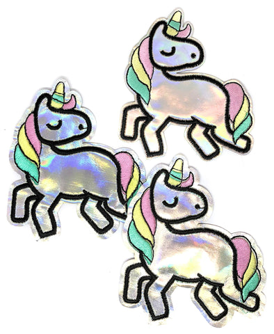 Large Iridescent Holo Unicorn 
Iron-on Patch *Seconds

kawaiisquirrel.co.uk/collections/sp…

#kawaii #mystical #happymail #uk #smallbusinessowner #craftsupplies #unicorn #fabricpatch #holographic #pastelcolours #springsale