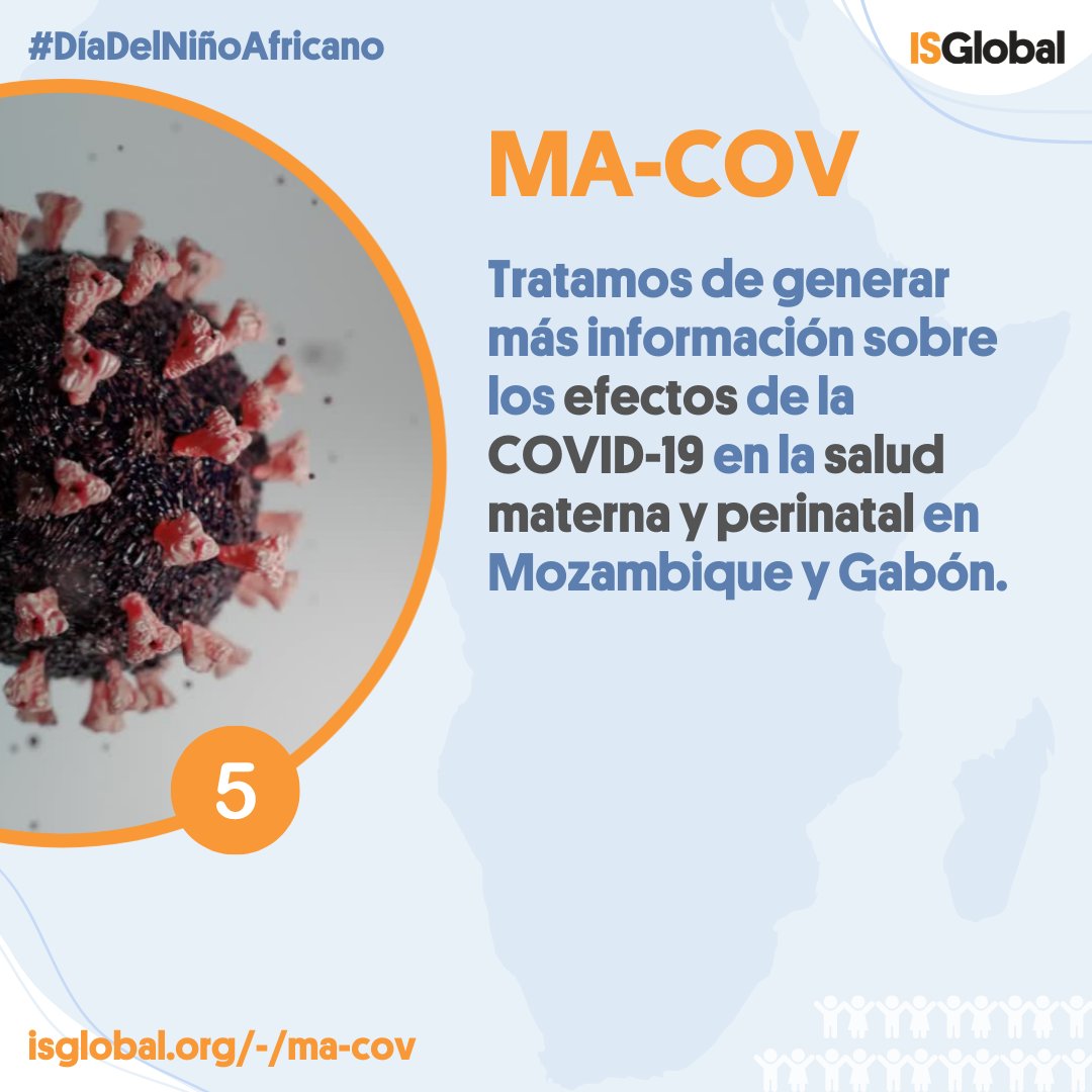 ISGLOBALorg's tweet photo. 5️⃣ Finalmente, el #MACOVproject busca generar más información sobre los efectos de la #COVID19 en la #SaludMaterna y perinatal en Mozambique y Gabón.
+Info: https://t.co/Q8ceWdarjb
#MACOVproject https://t.co/nF7iWnUFN3