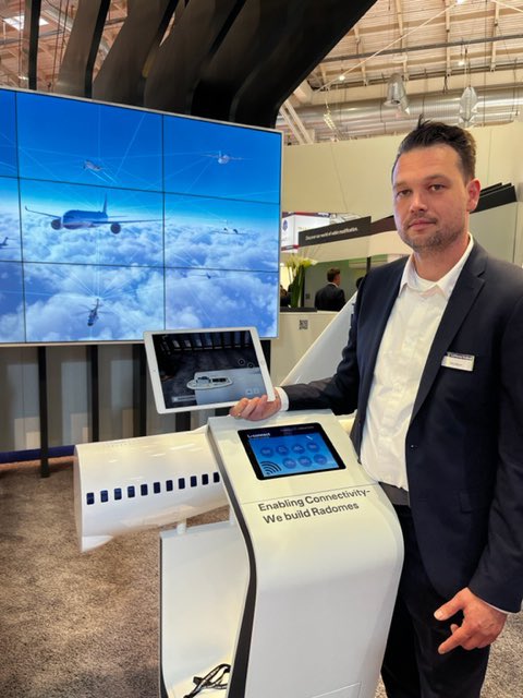 LHTechnik's tweet photo. Last day at #AIX2022. Wondering why we are having sharks at booth 6B80? Come and find out. #AeroSHARK doesn't bite. Neither do our experts. Get a closer look at the water filter #PuriFLY, the pre-impregnated fiber #AeroFLAX and the connectivity solutions #Lconnect. #keepyouflying https://t.co/4g7Tj8ysY9