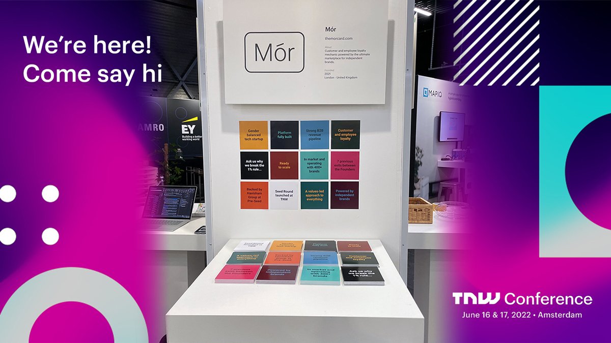Mór is delighted to be on the ground at <a href="/thenextweb/">TNW</a> in Amsterdam, one of the most exciting events in innovation.

With so many new faces, we can't wait to share who we are and our values with businesses and thought leaders from around the world. #TNWConference #TNW2022