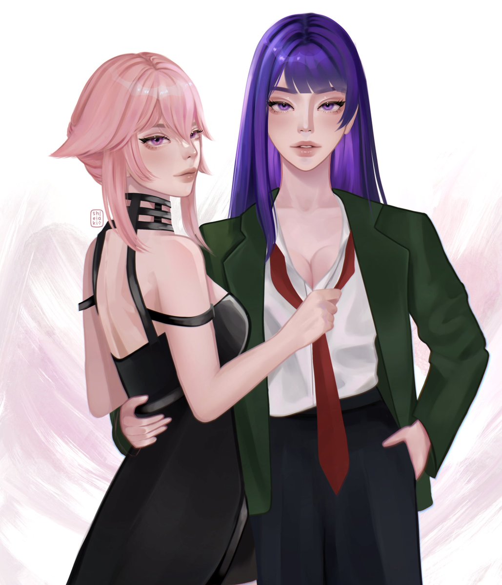 somewhere in teyvat multiverse

#RaidenShogun #YaeMiko #原神 #GenshinImpact