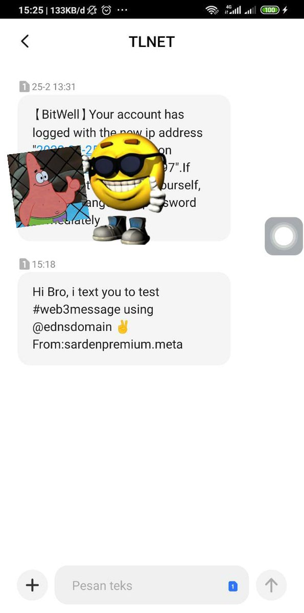 SardenPremium's tweet photo. This is something new 🤩
I messaged my friend with @ednsdomains and my friend received it!
this is the beginning of the #web3message era.
Let's start your experience in #web3message with @ednsdomains
visit : https://t.co/iGyI2v3eMW
#web3 #blockchaintechnology #domains https://t.co/SuKKdjgv0W