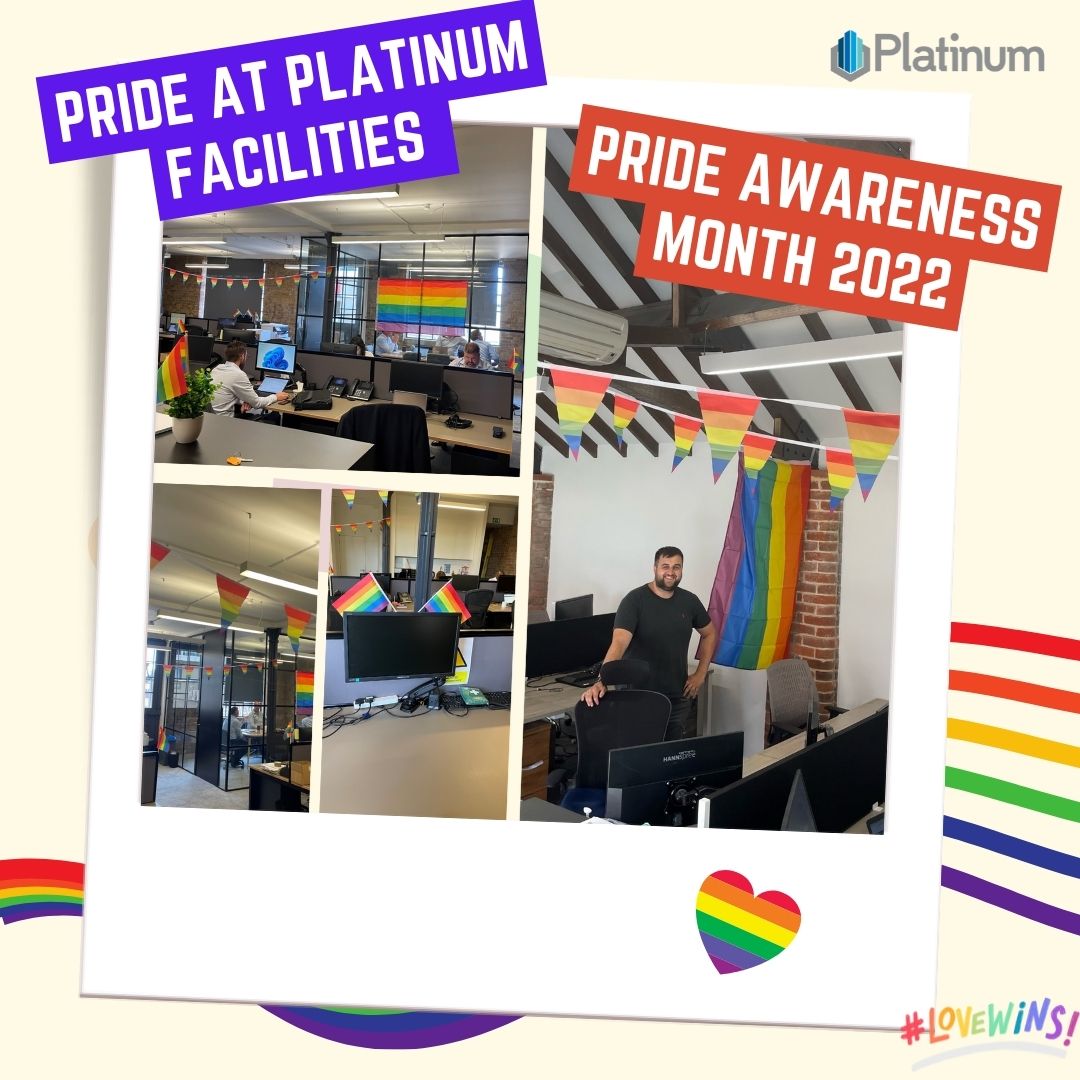 PlatinumFMS's tweet photo. Happy Pride Month! We know that there is still a huge amount of change needed to create true equality across workplaces, but feel that each little change we make is progress towards great places to work for our LGBTQ+ colleagues #Pride #WorkplaceCulture #Inclusion #PrideMonth https://t.co/jKjUSrVRCj