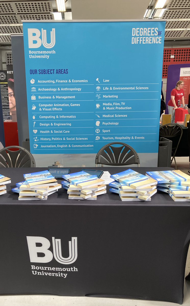 At the Norfolk UCAS today…please come and say hello on this sunny day <a href="/bournemouthuni/">Bournemouth Uni</a> <a href="/BUSchools/">BUSchoolsLiaison</a>