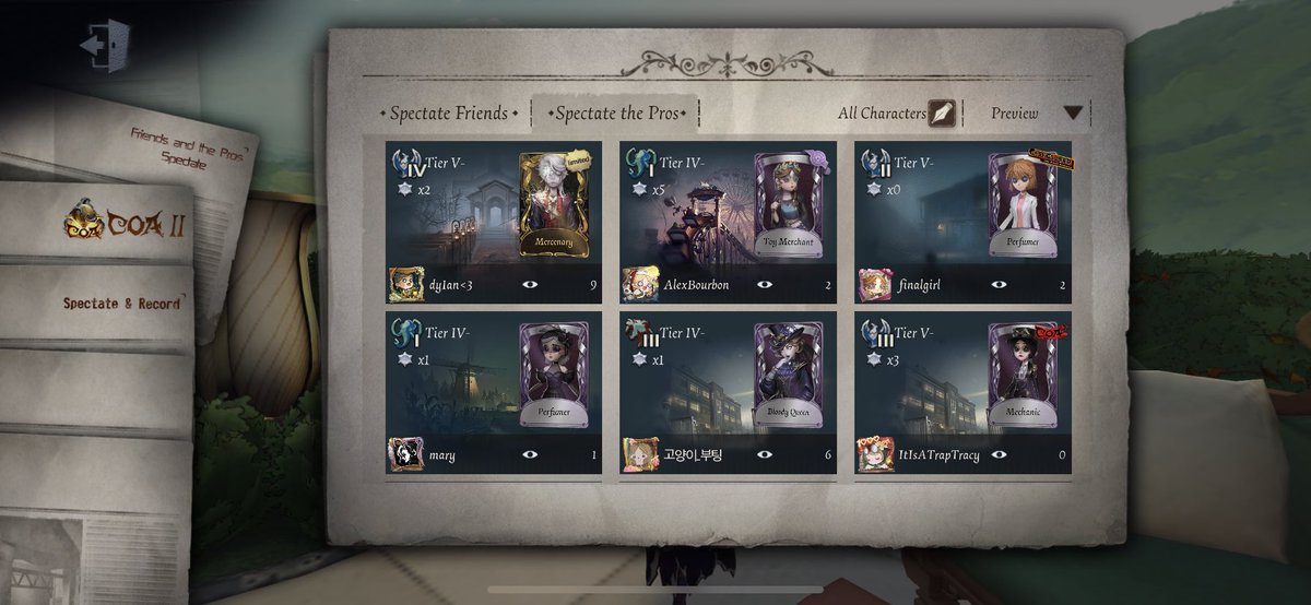 SPECTATING UR FRIENDS FEATURE IS HERE! 

(It doesn’t work if they have their record hidden though) 

#IdentityV #第五人格