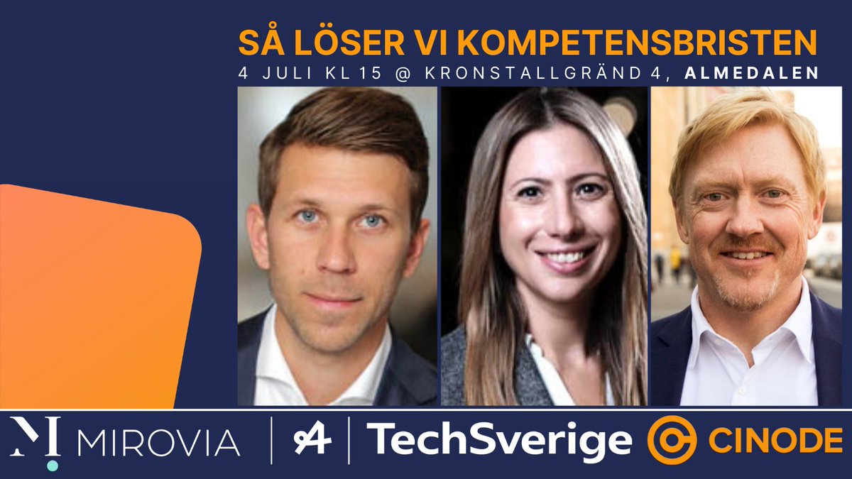 Välkommen på ett seminarium med panelsamtal kring utmaningarna med kompetensbristen, och framför allt vad vi kan göra för att lösa dessa.  #almedalsveckan2022