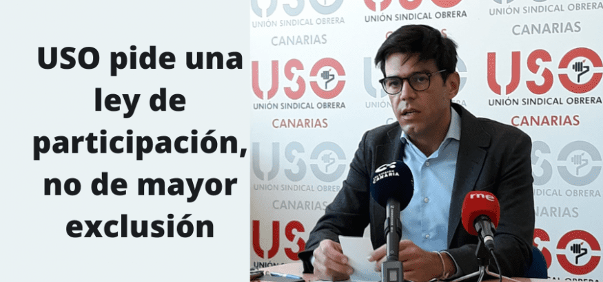SindicatoUSO's tweet photo. #USO presenta alegaciones al Anteproyecto de Ley de Participación Institucional, que restringe la democracia sindical.Pedimos que el porcentaje de representatividad se rebaje al 5%, igual que se exige a los partidos para tener derecho a grupo parlamentario https://t.co/bciR4oHNHq https://t.co/VQZLhbfjE7