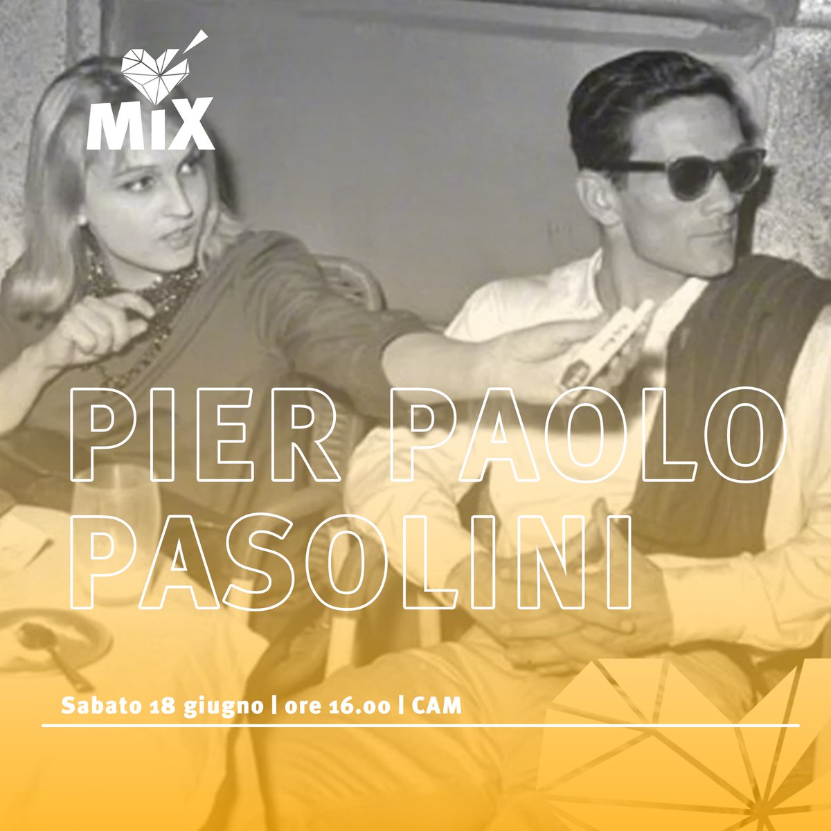 Durante il #36MiXFestival non poteva mancare un omaggio in occasione dei 100 anni dalla nascita di #PierPaoloPasolini, protagonista indiscusso della cultura italiana e internazionale del Novecento.

Non perderlo, partecipa qui: festivalmixmilano.digivents.net/registrazione