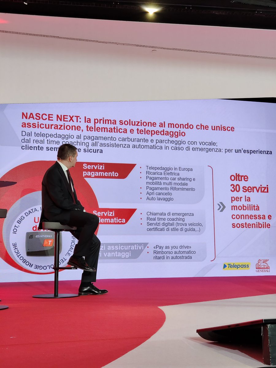 Ed ecco i servizi che si possono sfruttare grazie a NEXT! Una BOX che fonde il <a href="/telepass/">Telepass</a> con la blackbox di <a href="/GeneraliItalia/">GENERALI ITALIA</a>. Ma oggi il focus non è la box bensì i servizi che questa partnership permette.
#ad