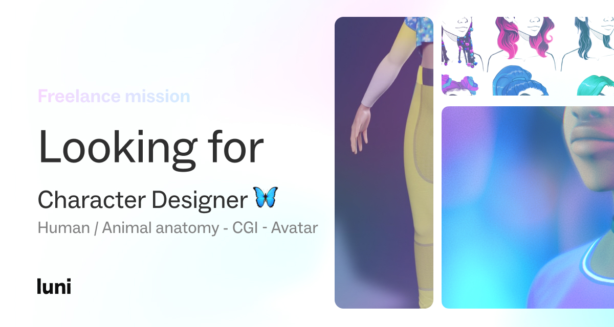 Your talent is required! 👊 We're looking for a freelance profile for a Character Designer role. 🧑‍🎨
You’re interested or you know someone who fits the bill?  Leave a note below! ⬇️
#Design #CharacterDesign