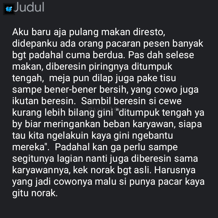 Askrlfess's tweet photo. [askrl] palingan yang cewe cuma caper ke cowonya, iya ga sih? https://t.co/BOhioZPb2E