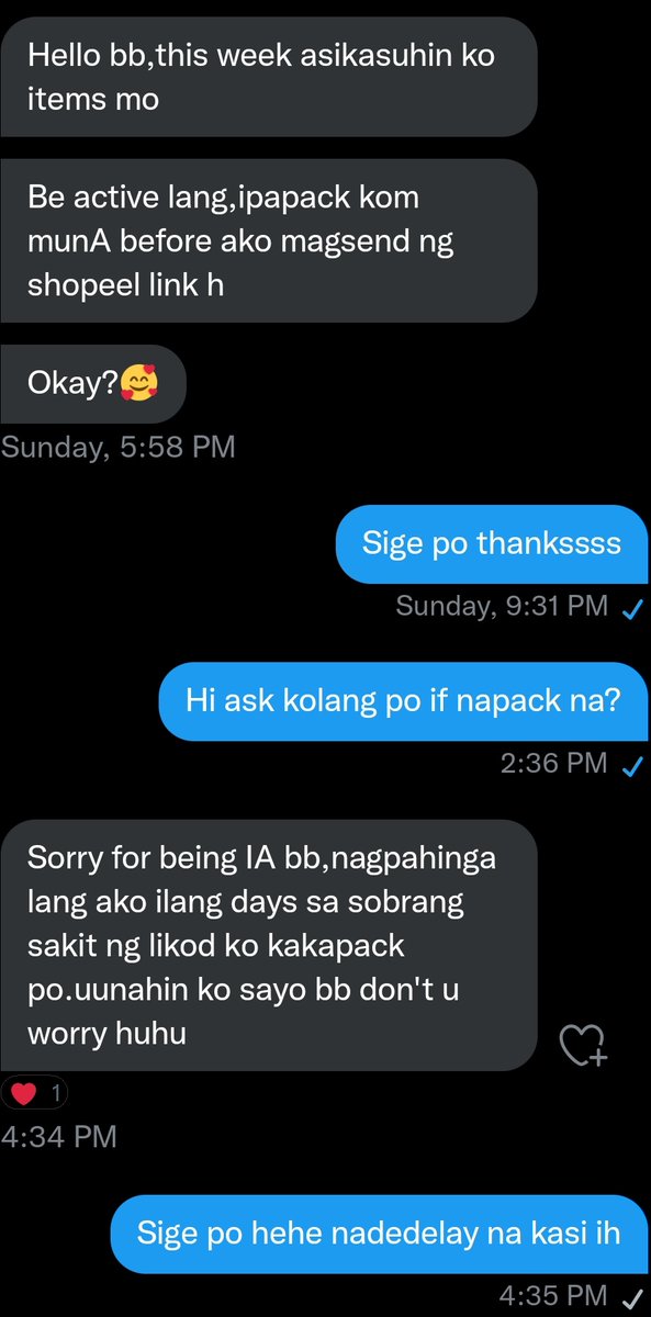 Hi extra update for today unde 100 unsealed to

++ I will send a sco link sa mga nag oddinary latyr night para ma ship sa saturday since packed na sila