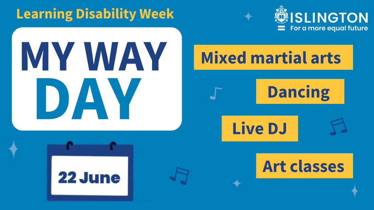 Next week is #LearningDisabilityWeek and we want to show residents what's on offer to people with a learning disability in Islington.

Join us for Islington My Way Day on June 22, 10am–3pm,  at <a href="/Arsenal/">Arsenal</a> for fun, free activities like art, dance and more!
 orlo.uk/5eJPZ