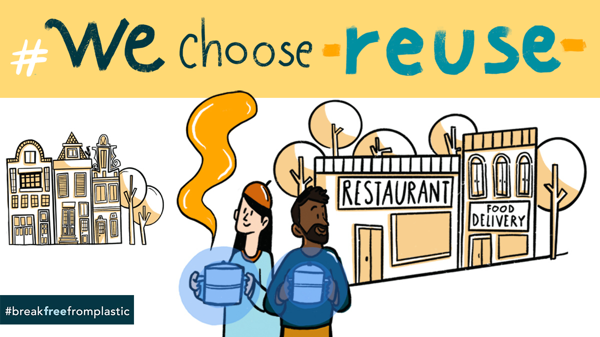 Today on #WorldRefillDay, our members are calling on EU decision makers to choose #reuse! Check out our thread🧵below on why it’s so important to have policy backing for reuse, and get involved by tagging an EU decision maker from your country using #WeChooseReuse😉👇