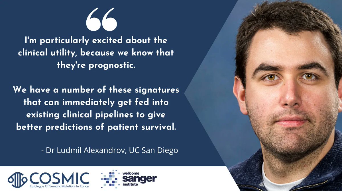 cosmic_sanger's tweet photo. We've added 21 copy number signatures to the COSMIC #mutationalsignature database following yesterday's @nature paper. Read our interview with Ludmil Alexandrov from @UCSanDiego to learn about the research, utility of the new data, &amp; future hopes. 
👇
https://t.co/kVyTMn4Ozm https://t.co/srJPZExm0a