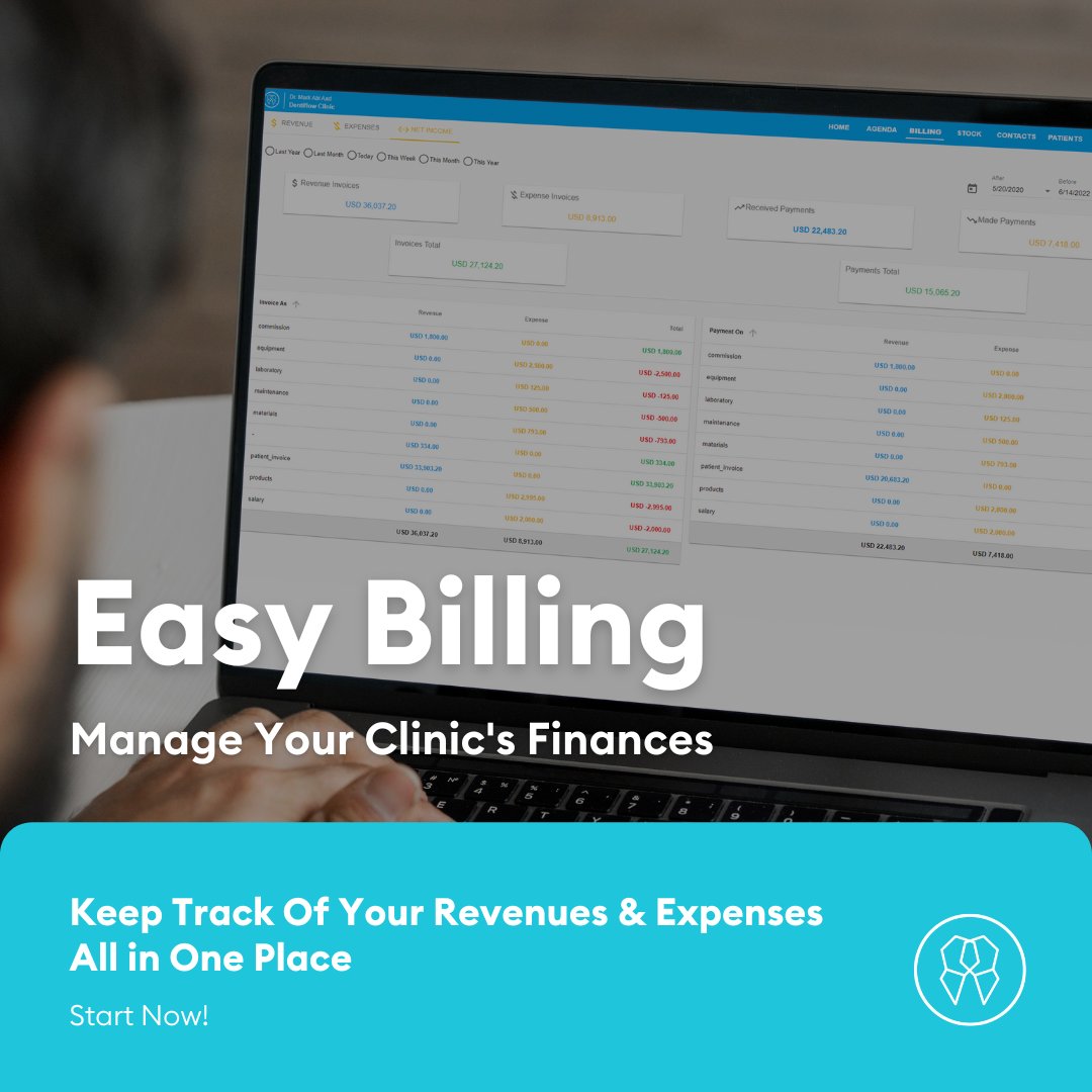 dentifloww's tweet photo. Dentiflow’s easy billing feature allows you to manage your revenues and expenses all in one place!

#dentiflow #dentalsystem #dentistry #dentists #dentist #dubaidentist #saudidentists
#instadentists #dentista  #dentistslife #cosmeticdentist #dentistryworld https://t.co/xj3WW9uy4r