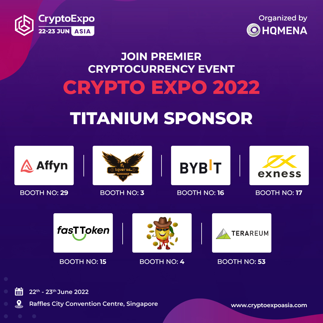 TheCryptoExpo's tweet photo. Be a part of The Biggest Crypto Expo in Asia (CEA2022).
#cryptoexpoasia #cryptoexpo #CEA2022 #Event https://t.co/IoX6HlbwGF