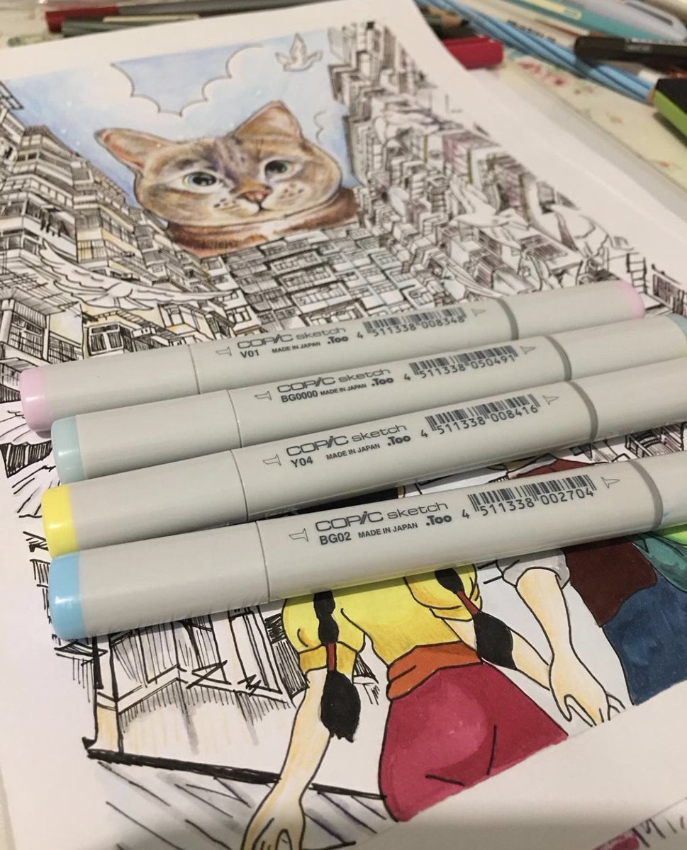 Catspainting123's tweet photo. Morning all!!
Recent piece:
《貓咪的異想世界》
The fantastic world of CAT!!!
#cats #CatsOfTwitter #catpainting #ArtistOnTwitter #drawACat #Fantasticworld #Stretch #stretching #Drawing #Painting #Catsproduct #Catproduct #Catlover #PetLovers https://t.co/YjOCFOyjrZ