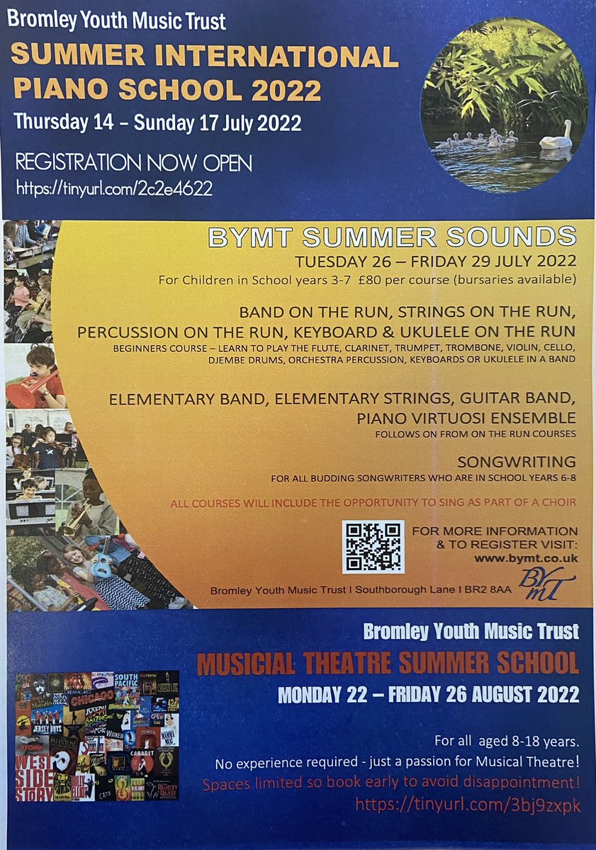 Needs some ideas for the summer holidays? <a href="/BYMTPerformArts/">BYMT Performing Arts</a> <a href="/OfficialBYMT/">BYMT</a>