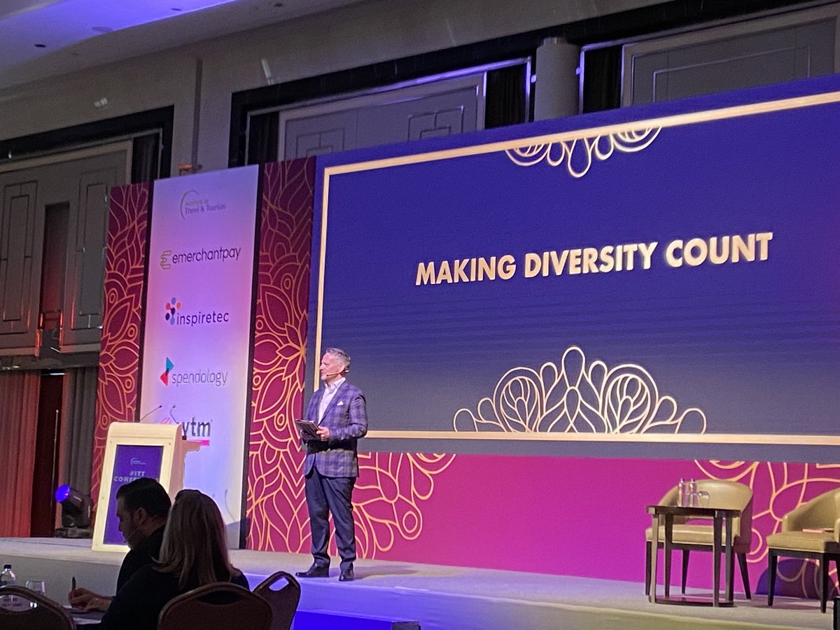 philippajacks's tweet image. “It’s amazing to see such focus on diversity at this #ittconference - and yet see how few BAME travel professionals are here in the room,” says @DanielPearce as he introduces @Joanna_Abeyie, to discuss practical tips for improving diversity in the sector