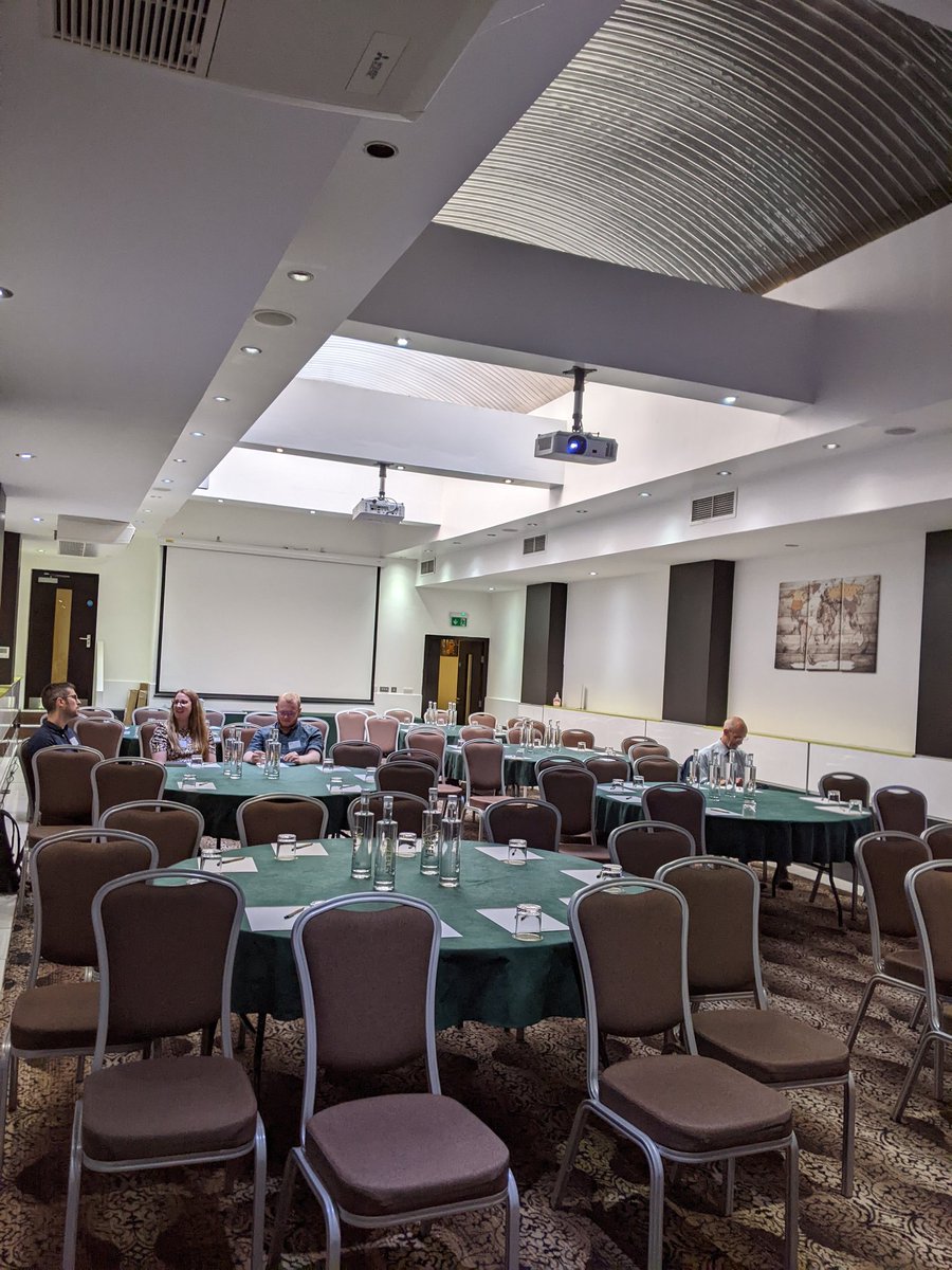 Nearly ready to go for #ROBRT2022! Venue looks good, nicely air conditioned, essential on a day like this 🥵