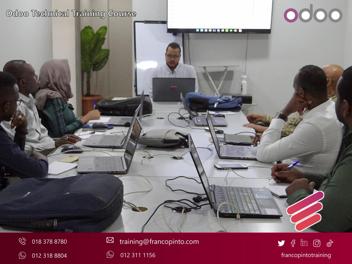 PintoTraining's tweet image. جانب من فعاليات دورة Odoo Technical لمجموعة من المهندسين.

تقديم المهندس: حسام الدين مصطفى

للتسجيل في الدورة يرجى التواصل على:
إتصال: 0183788780
واتساب: 0123188804

أو التسجيل عبر الرابط:
docs.google.com/forms/d/e/1FAI…

#Odoo #odoo_technical