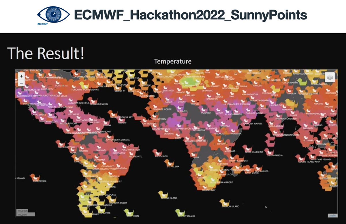 EsperanzaCuart1's tweet image. 📣#VisMetHack #hackathon @ECMWF results❗

SunnyPoints team&apos;s #visualization 
represents #pointdata on maps using #OpenData and @ECMWF
tools like SkinnyWMS

Watch the talk 📹 🗣️ during the Show&amp;amp;Tell here: vimeo.com/719601210/3567…