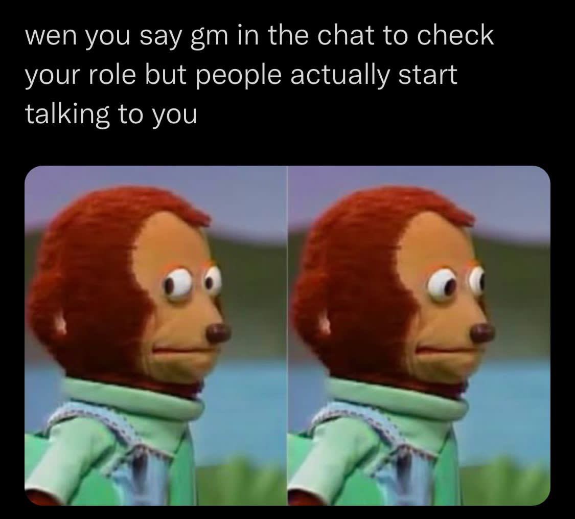 Coldheart_Alpha's tweet photo. This made me laugh too much!
We don't have this issue at @CardboardCtzNFT as you actually want to talk to everyone! One big box.
#BOXFAM #LFBOX #BOX https://t.co/orEsl6epNs