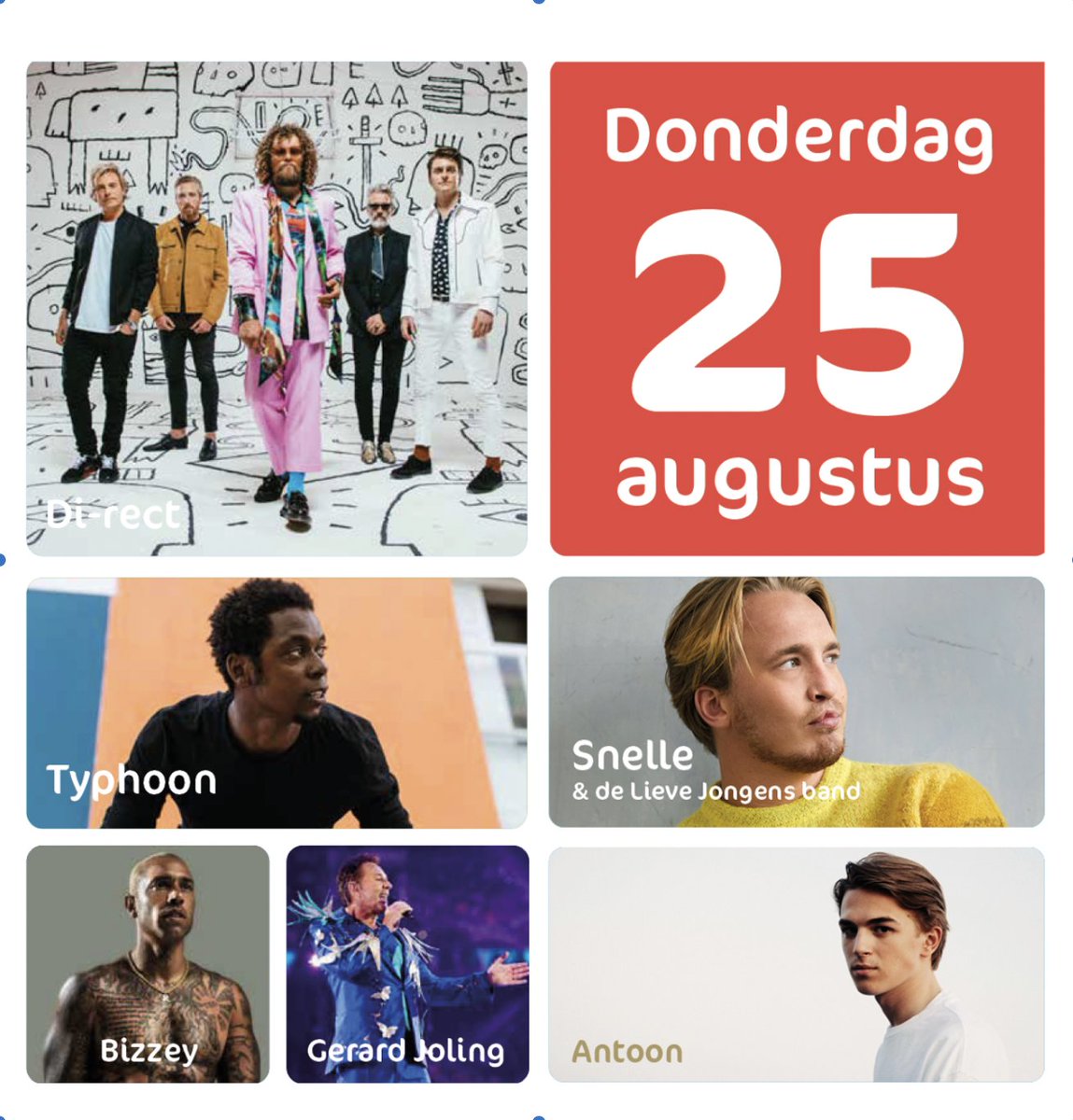 Stöppelhaene: ‘t zol eens tied wörd’n!
Eindelijk gaat het weer gebeuren: 24 t/m 28 augustus in Raalte. Check: stoppelhaene.nl

Ook samen met ons "de haan’n ineen sloan"? In ruil voor uw bijdrage bieden wij uw bedrijf graag een groots podium! Check: stoppelhaene.nl/sponsoring