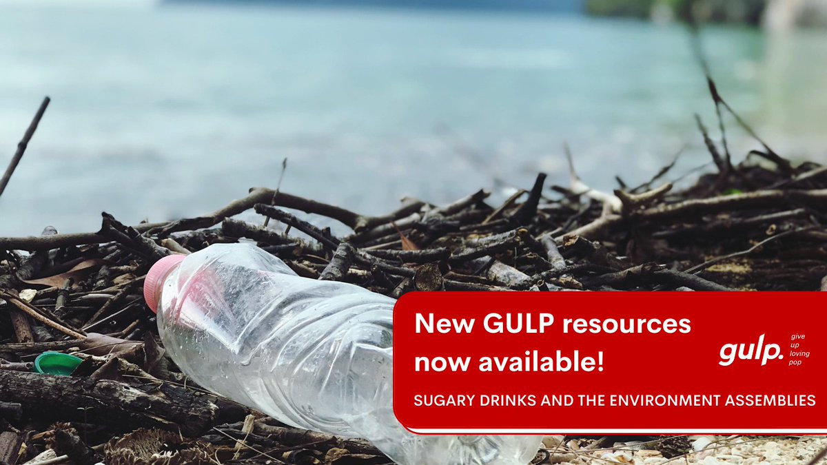 To celebrate #WorldRefillDay 🚰, we have launched a range of new #GULP resources ✨

The KS2 &amp; KS3 assemblies aim to highlight how swapping sugary drinks for tap water can not only be good for our health, but our planet too 🌍🐬

More info 👉 giveuplovingpop.org.uk/new-gulp-resou…
