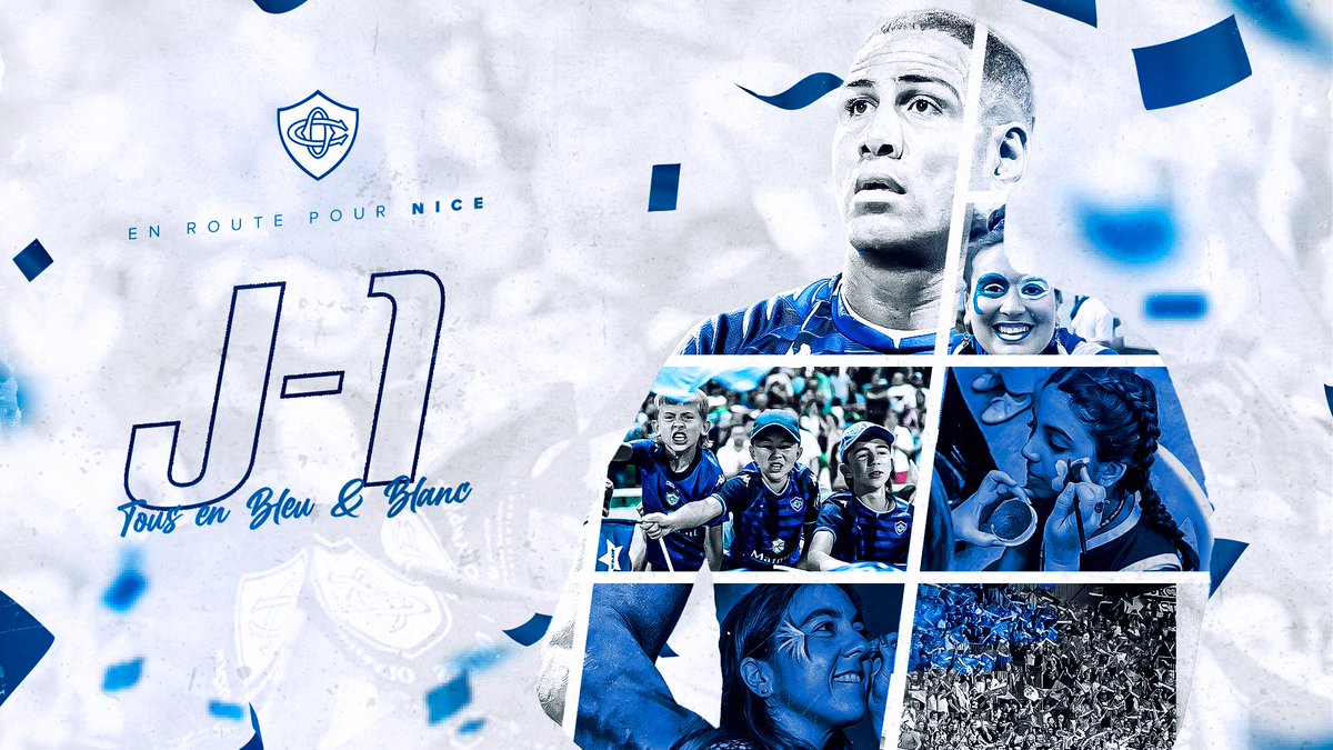 CastresRugby's tweet photo. 𝐉-𝟏 ⏳

Demain, nos Olympiens affronteront le Stade Toulousain ! Rendez-vous à l'Allianz Riviera ou sur la Place Soult à 21h05 en bleu &amp; blanc ! 🔵⚪

#TeamCO #TousEnsemble #EnRoutePourNice https://t.co/d8mBv5KTOx