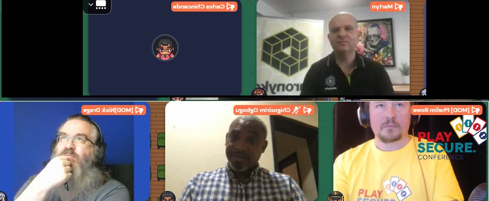 CtgIntelligence's tweet photo. Is the architect the chief 'fun' and 'training' officer of the future? Big questions at Day 2 of @PlaySecureConf with @chigo_ogbogu @SonOfSunTzu @chronyko @carloschincanda #Playsecure2022 #PlaysecureConf #Playsecure https://t.co/L0S4OD0jaB