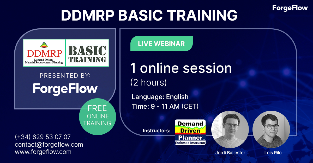 Are you curious about #DDMRP🚦? Sign up for FREE✅ to this great #DemandDriven experience and learn the basic aspects of Demand Driven Material Requirements Planning and how can this methodology help you and your company. Register here: bit.ly/3NUltqW