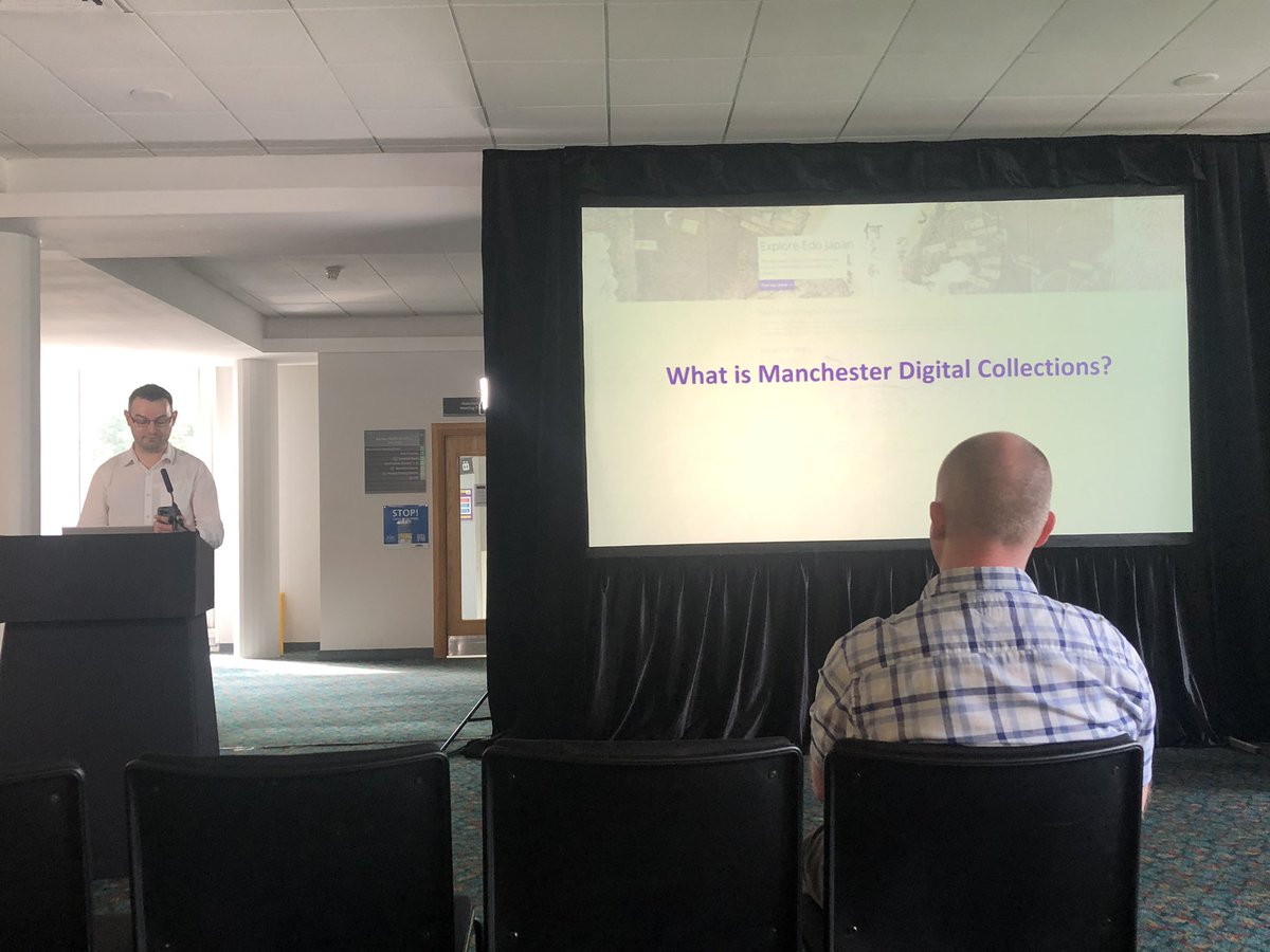 Hearing from Tom Higgins on behalf of the Manchester Digital collections team on how MDC has developed over the last 3 years #umltogether22 @OfficialUoM @UoMLibrary