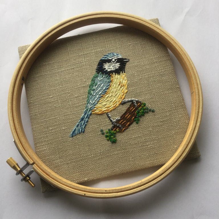Excited to share this item from my #etsy shop: Blue Tit hand embroidery and applique kit Reduced. etsy.me/3OlSeNI