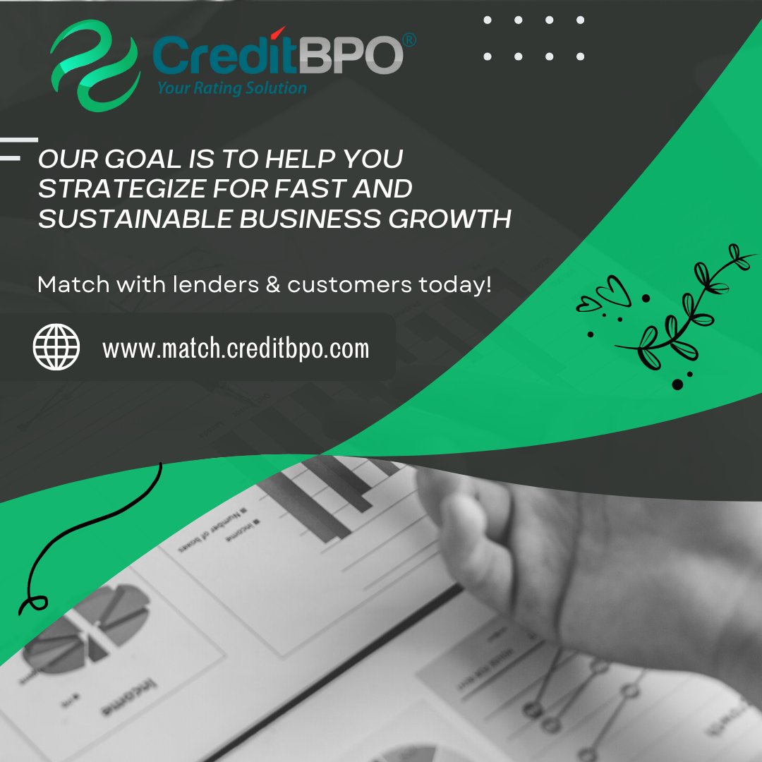 CreditBPO's tweet photo. Using the CreditBPO Matching Platform, you can skip the complicated processes and focus on growing your business.

Sign up for an account and we will do the rest for you. https://t.co/9hdYUVDSS5