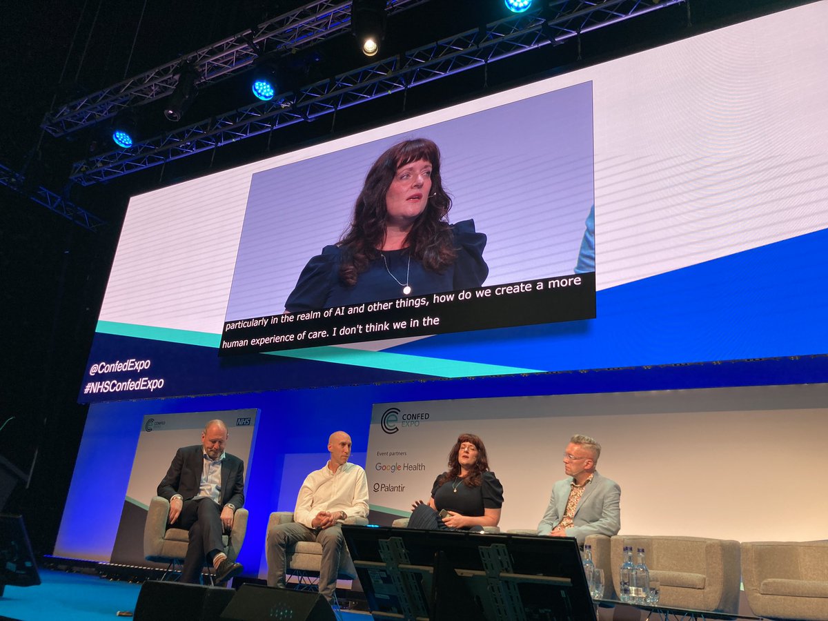 HarrietRuff's tweet photo. “We want people to have a delightful human experience of healthcare, we must start with understanding what it is that people need” yes @Jemima_G 🙌 #NHSConfedExpo #ibmconfed22 https://t.co/GEO1K2gJtB