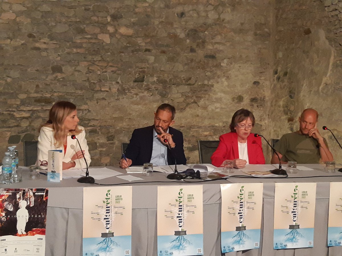CultureVdA's tweet photo. #16giugno Presentazione di #Culturété 2022.
La Soprintendente Cristina De la Pierre illustra le proposte archeologiche con particolare attenzione al #Criptoportico romano, protagonista dei lunedì sera di luglio e agosto.
@ustampavda @Valle_dAosta @Abb_Musei https://t.co/ObUinbBLKY