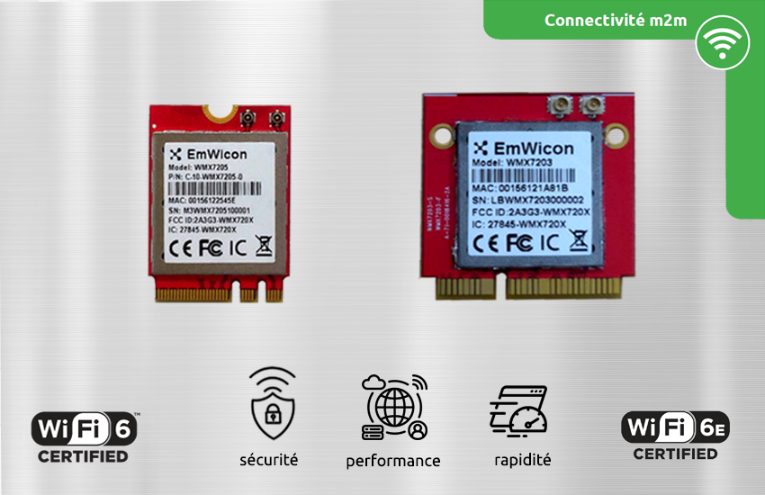 Eurocomposant's tweet photo. Afin que vous puissiez profiter pleinement du potentiel des réseaux sans fil Wifi6/6E &amp; Bluetooth 5, Eurocomposant vous propose deux modules sans fil !

Pour découvrir les caractéristiques des modules WMX7203 et WMX7205, cliquez ici 👇 
https://t.co/3bWOpK0D8V https://t.co/uMEA1Em35J