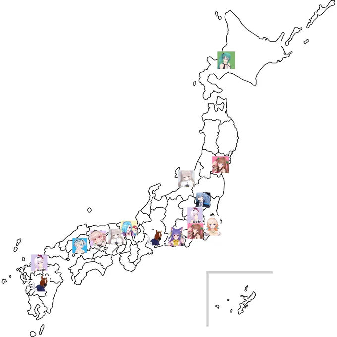 スタンディ設置場所ざっくり地図にまとめてみました
東京・大阪は多いので別にまとめました
 #どっとライブ #ブイプレ 