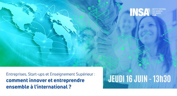 FIT Europe : comment innover et entreprendre ensemble à l'international ? Une rencontre inédite proposée par l'INSA Lyon et la <a href="/FrenchTechOneLS/">French Tech Saint-Etienne Lyon</a>. En présence de <a href="/juliette_jarry/">Juliette JARRY</a> <a href="/auvergnerhalpes/">Auvergne-Rhône-Alpes</a> #Europe