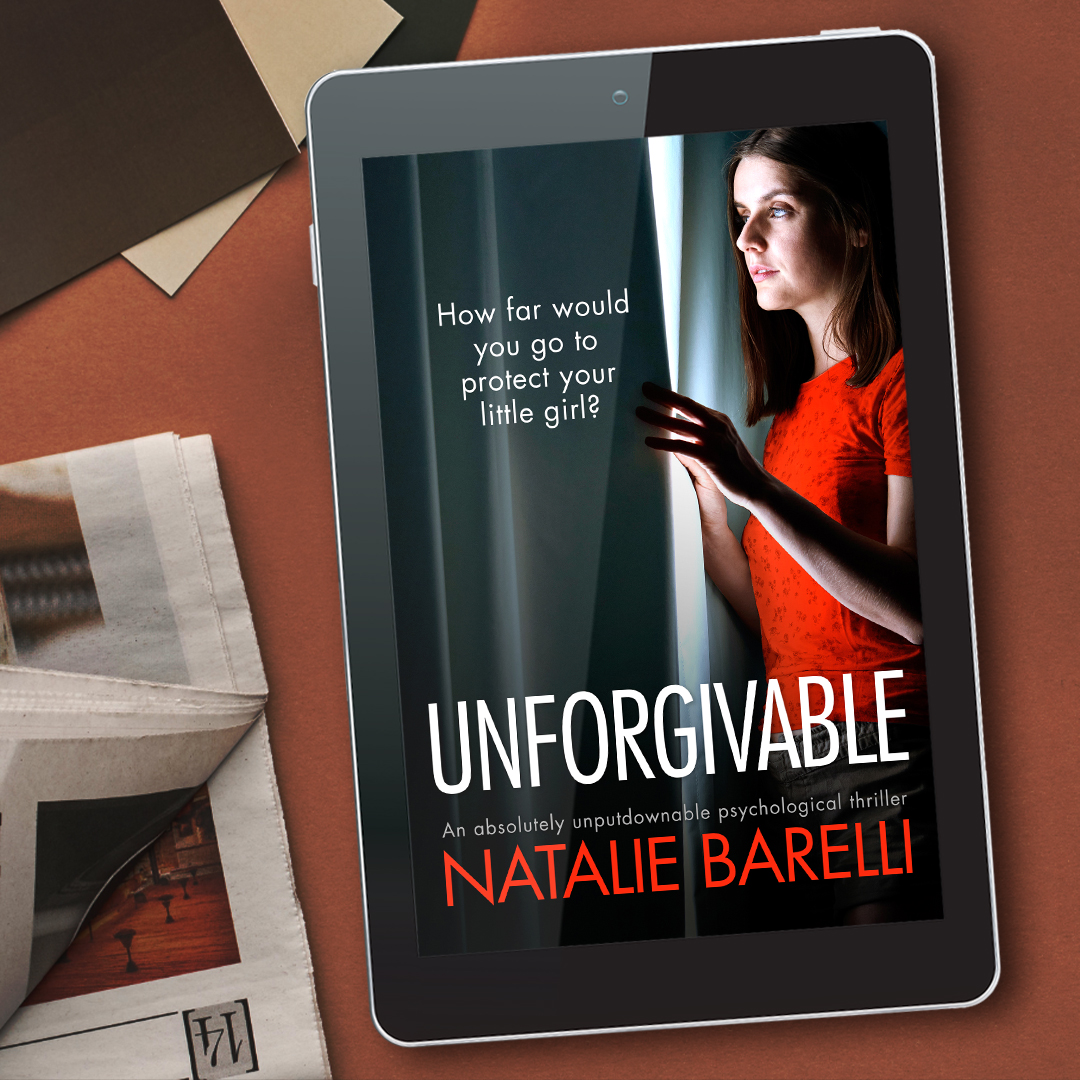 bookouture's tweet photo. We’re over-the-moon to reveal the cover for Unforgivable: An absolutely unputdownable psychological thriller by #NatalieBarelli

Out July 26th: 

Amazon: https://t.co/bNUIfQ5Y3G
Apple: https://t.co/K3g4rZFdhY
Kobo: https://t.co/h6Ly0wMah9
Google: https://t.co/R32vMAUdAK https://t.co/kUsDj499us