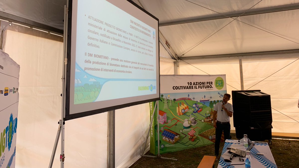 consorziobiogas's tweet photo. #FarmingTour, in vista dei prossimi decreti il direttore Christian Curlisi illustra le principali novità di cui si attende l’approvazione definitiva 👇 https://t.co/M74Z0V1SzS